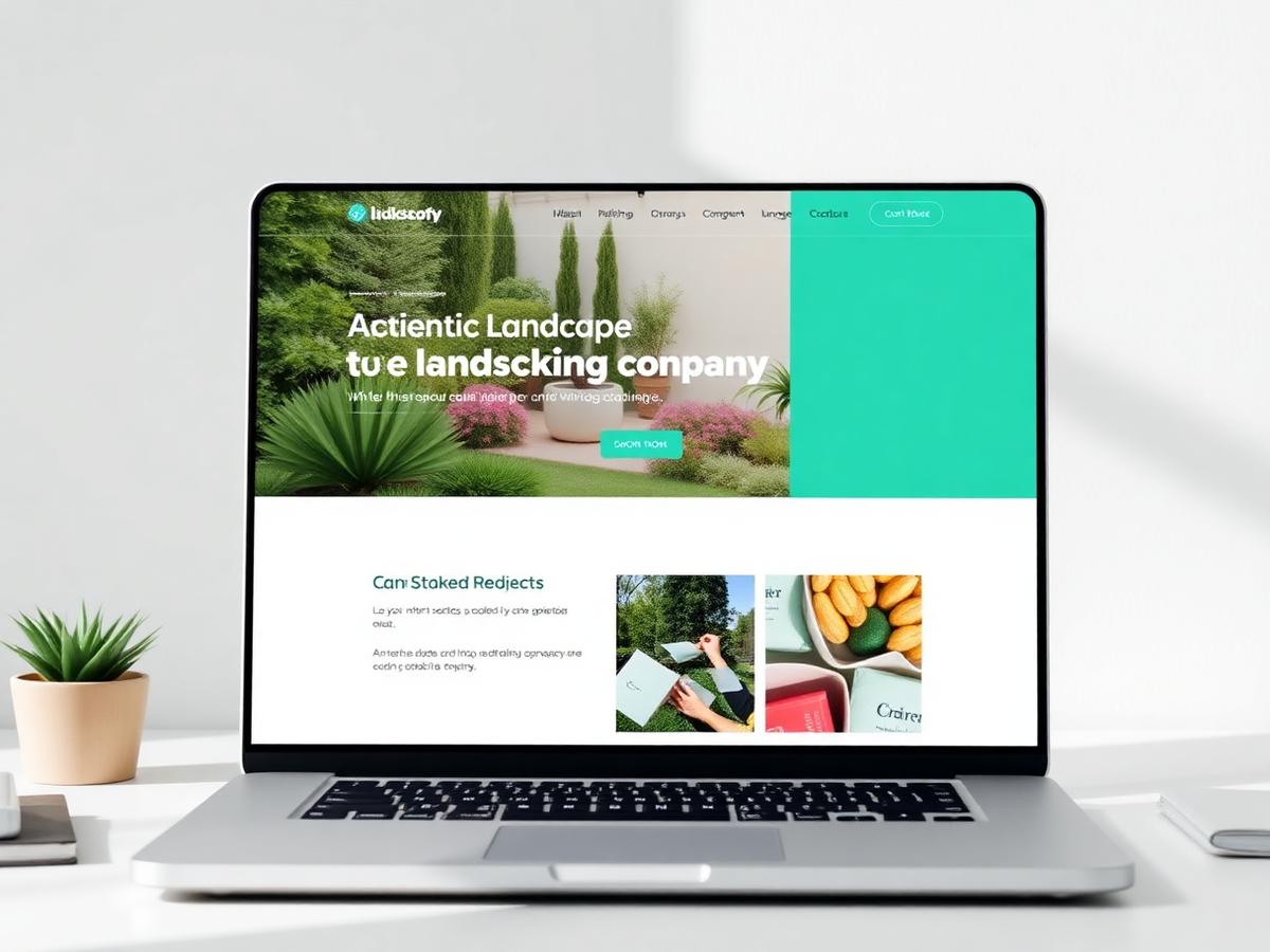 Outdoor & landscaping services website design concept